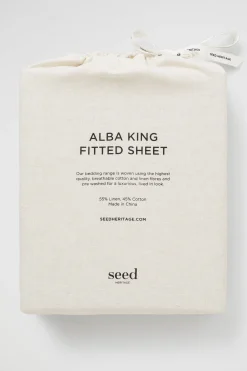 Seed Heritage Bedroom-Alba Super King Fitted Sheet