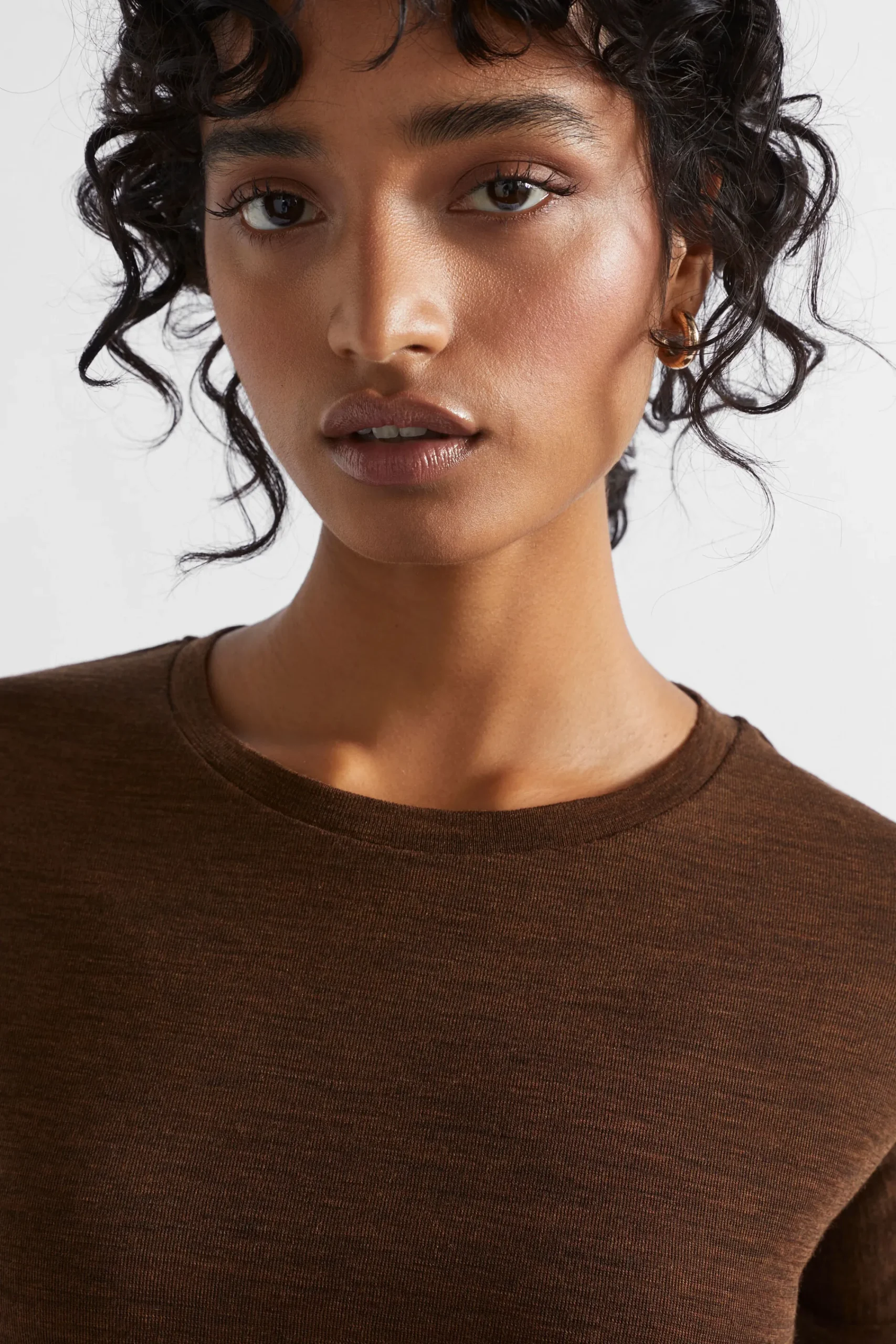 Woman Seed Heritage Knitwear & Sweaters-Babywool Curve Hem Top