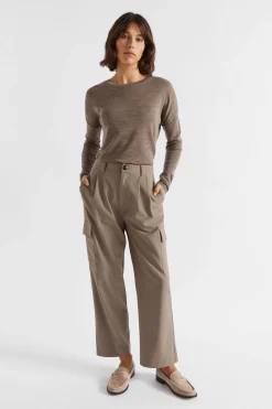 Woman Seed Heritage Knitwear & Sweaters-Babywool Curve Hem Top