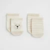 Newborn Seed Heritage Socks-Bear Sock 2 Pack
