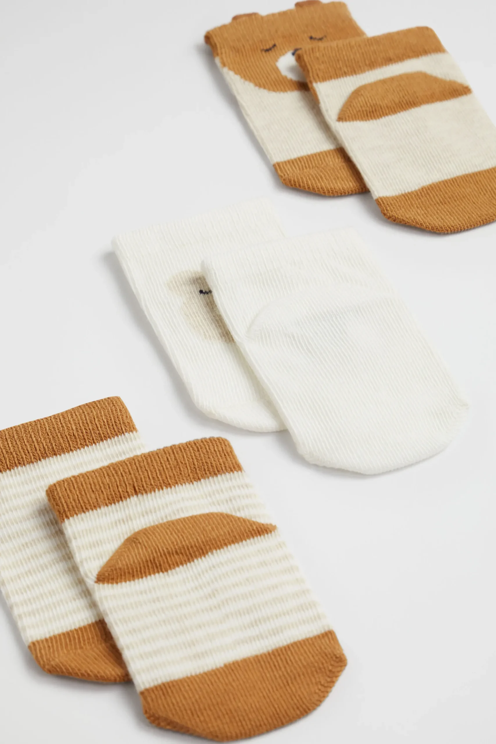 Baby Girl Seed Heritage Socks-Bear Sock 3 Pack