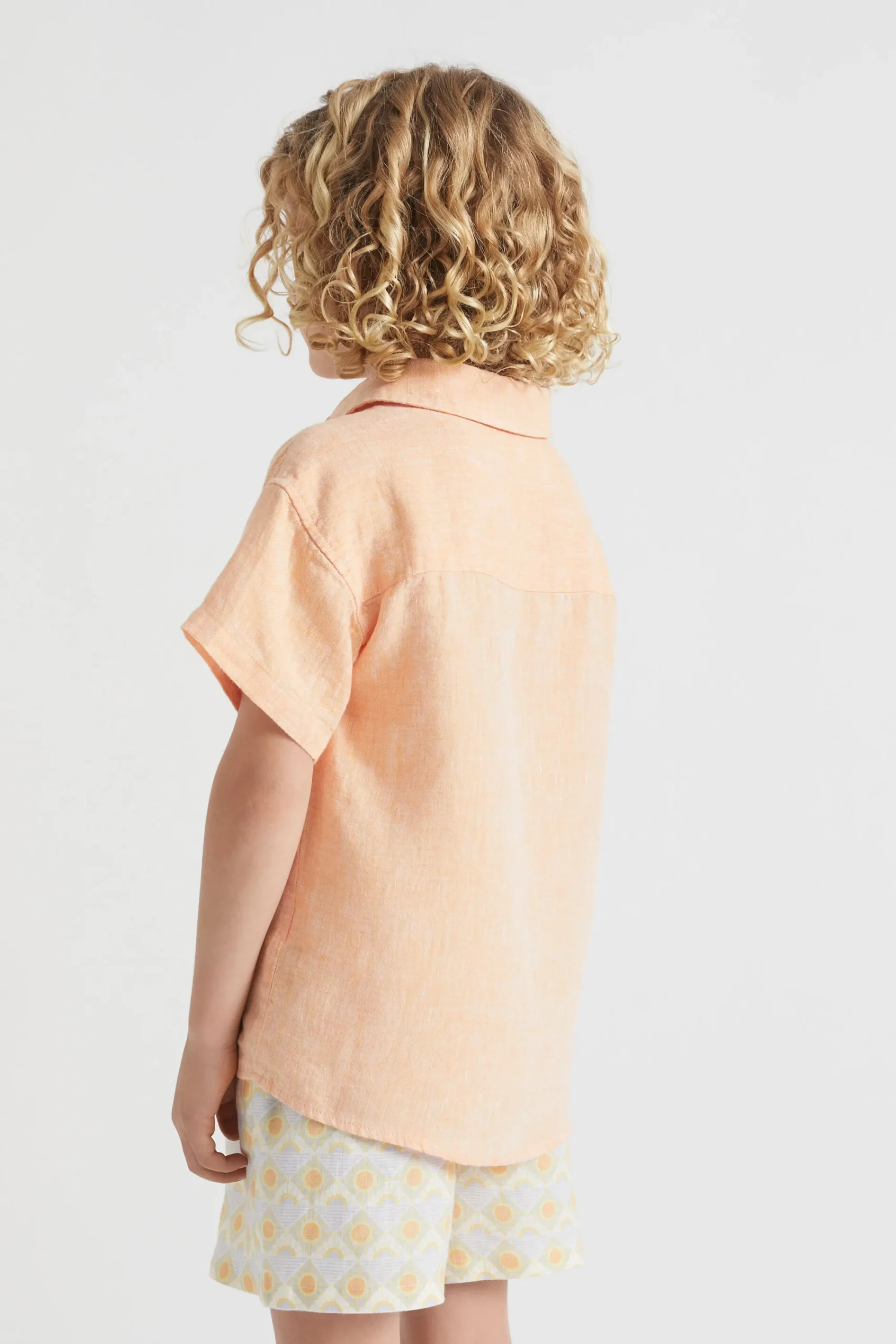 Girl Seed Heritage T-Shirts & Tops-Boxy Linen Shirt