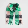 Girl Seed Heritage Ponchos & Capes-Brushed Checked Scarf