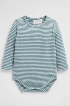 Newborn Seed Heritage Bodysuits & Onesies-Brushed Stripe Bodysuit
