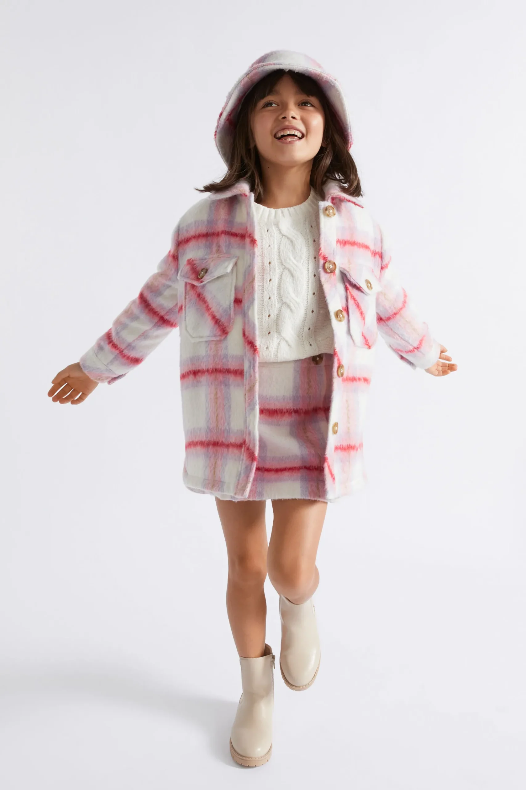 Girl Seed Heritage Skirts-Brushed Wool Skirt