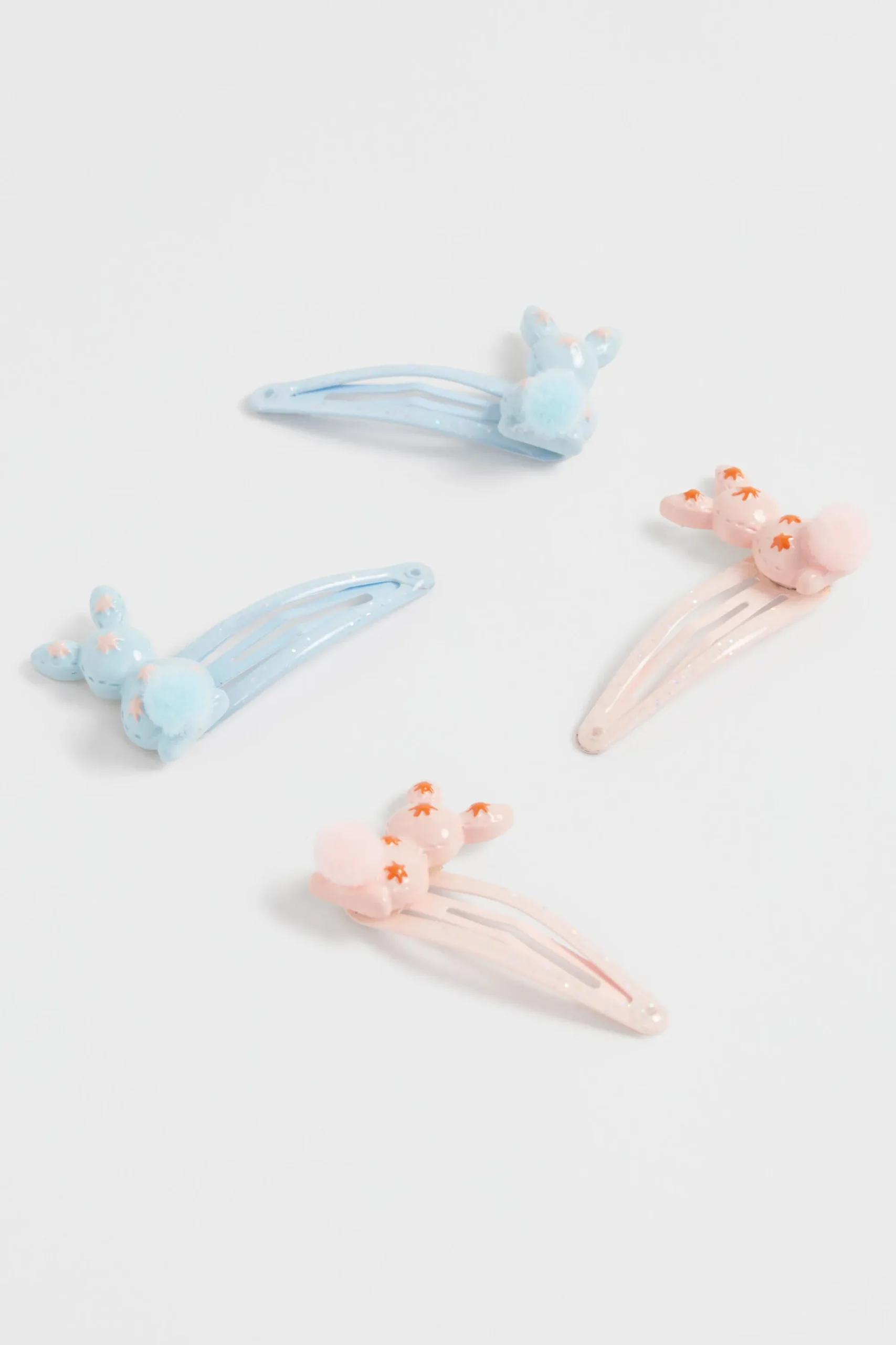 Girl Seed Heritage Hair Accessories-Bunny Pom Pom Snap Pack