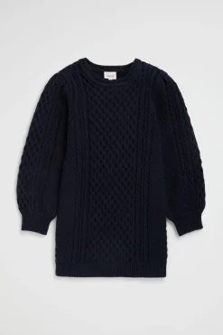 Girl Seed Heritage Knitwear & Sweaters-Cable Knit Dress