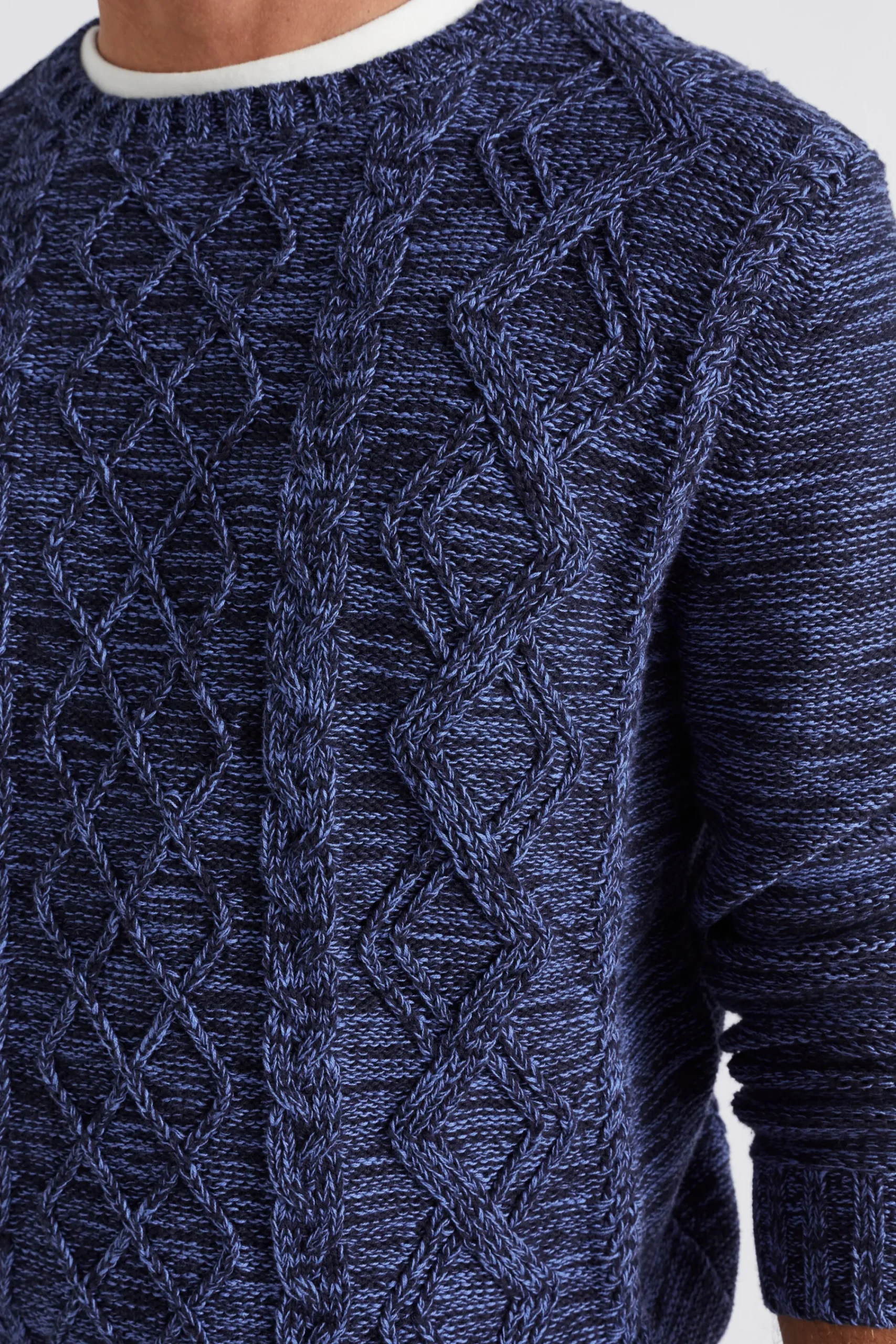Man Seed Heritage T-Shirts & Sweaters-Cable Knit Sweater