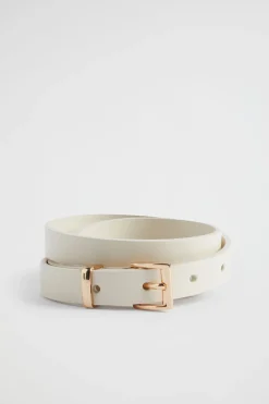 Woman Seed Heritage Belts-Celeste Narrow Leather Belt