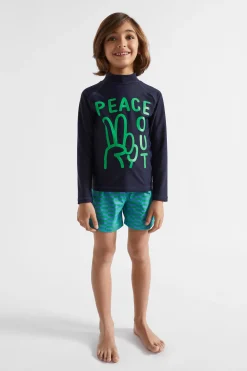Boy Seed Heritage Swimwear-Check Boardshort