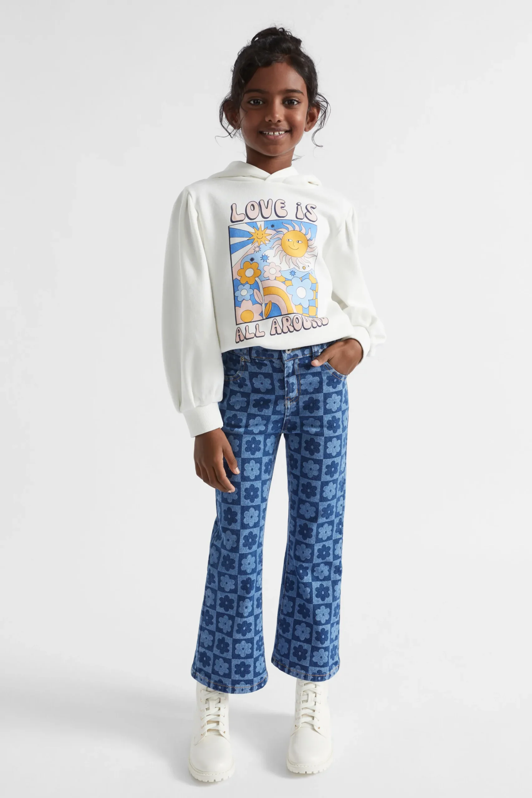 Girl Seed Heritage Denim & Jeans-Checked Jean