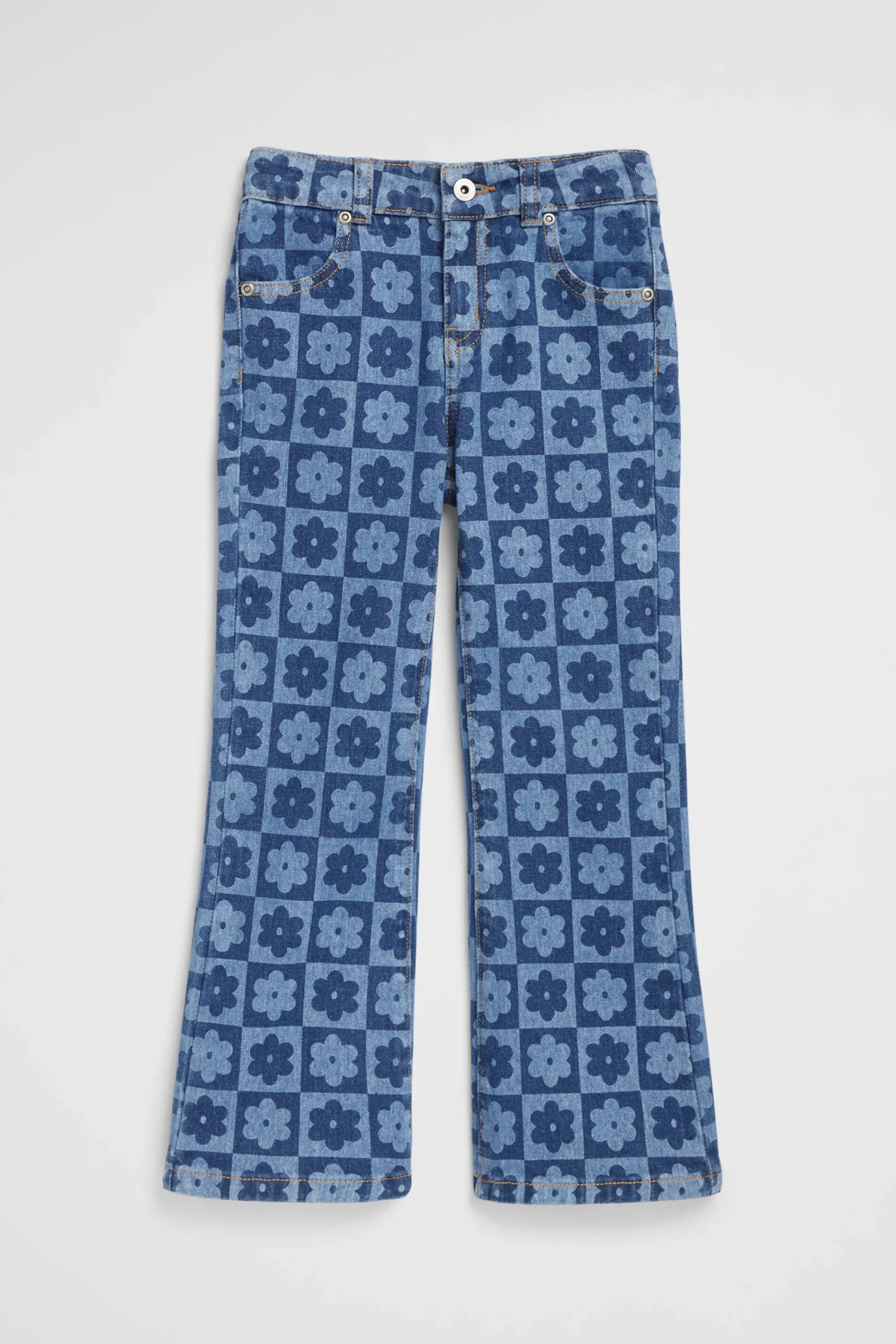 Girl Seed Heritage Denim & Jeans-Checked Jean