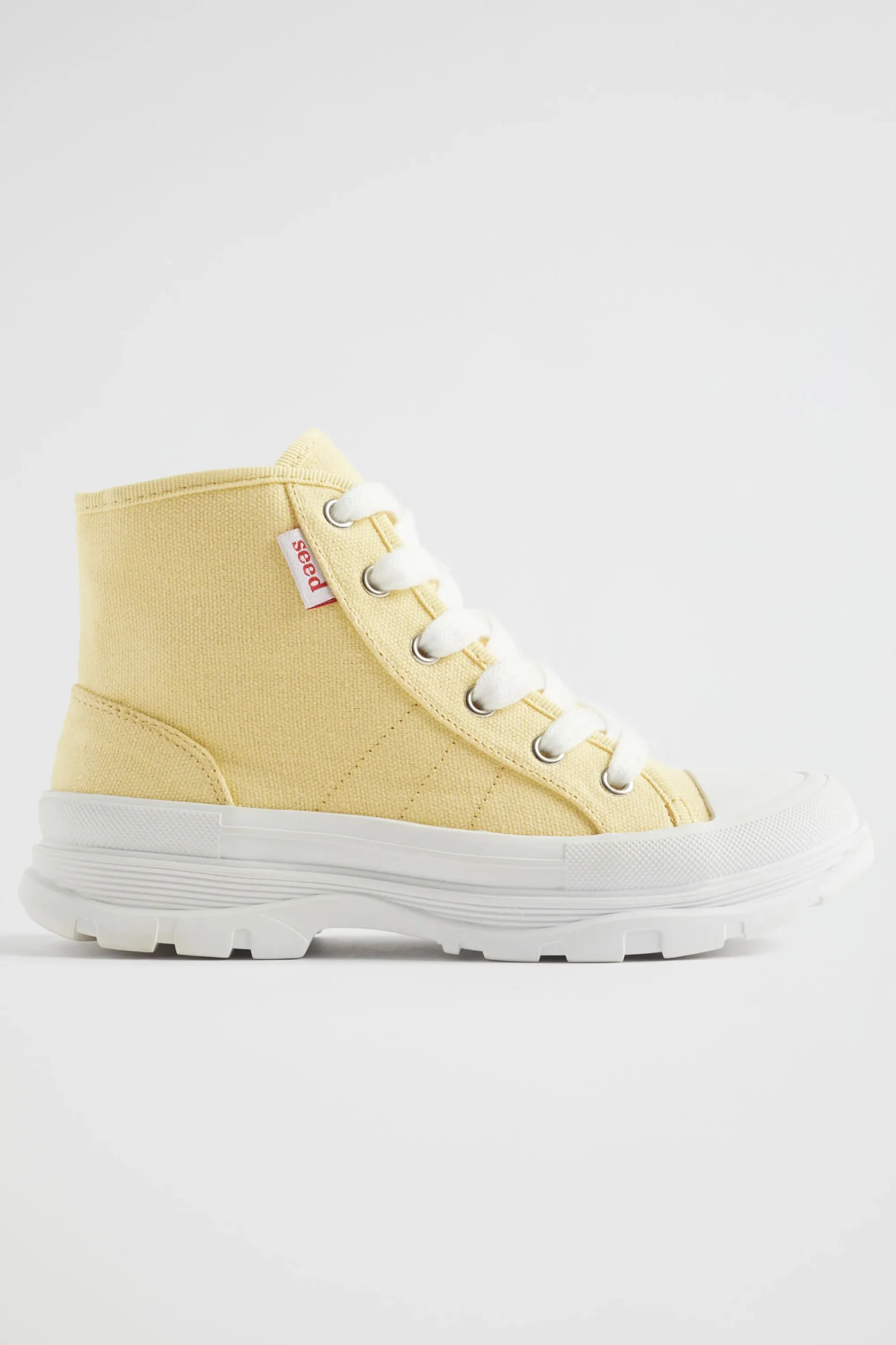 Girl Seed Heritage Boots-Chunky Sole Canvas High-Top