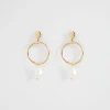 Woman Seed Heritage Jewellery-Circle Pearl Earring