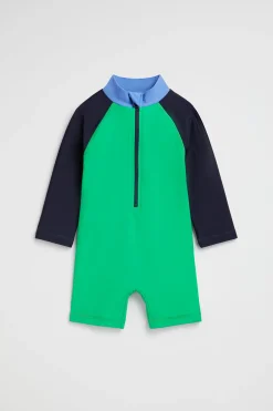 Baby Boy Seed Heritage Swimwear-Colourblock Rashsuit