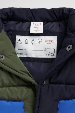 Baby Boy Seed Heritage Jackets & Vests-Colourblock Vest