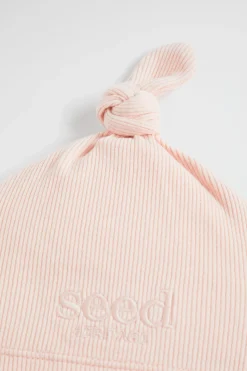 Newborn Seed Heritage Beanies-Core Logo Knot Hat
