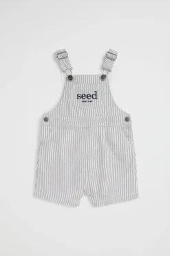 Baby Boy Seed Heritage Rompers & Overalls-Core Logo Overall