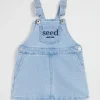 Baby Girl Seed Heritage Denim & Jeans-Core Logo Pinafore