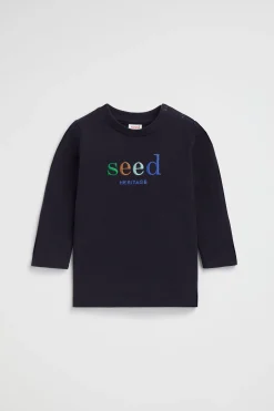 Baby Boy Seed Heritage T-Shirts & Tops-Core Logo Rugby Tee