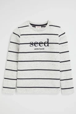 Boy Seed Heritage T-Shirts & Tops-Core Logo Rugby Tee