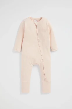 Newborn Seed Heritage Jumpsuits & Overalls-Core Logo Zipsuit