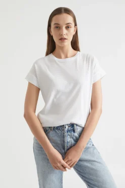 Woman Seed Heritage T-Shirts & Tops-Core Longline Tee