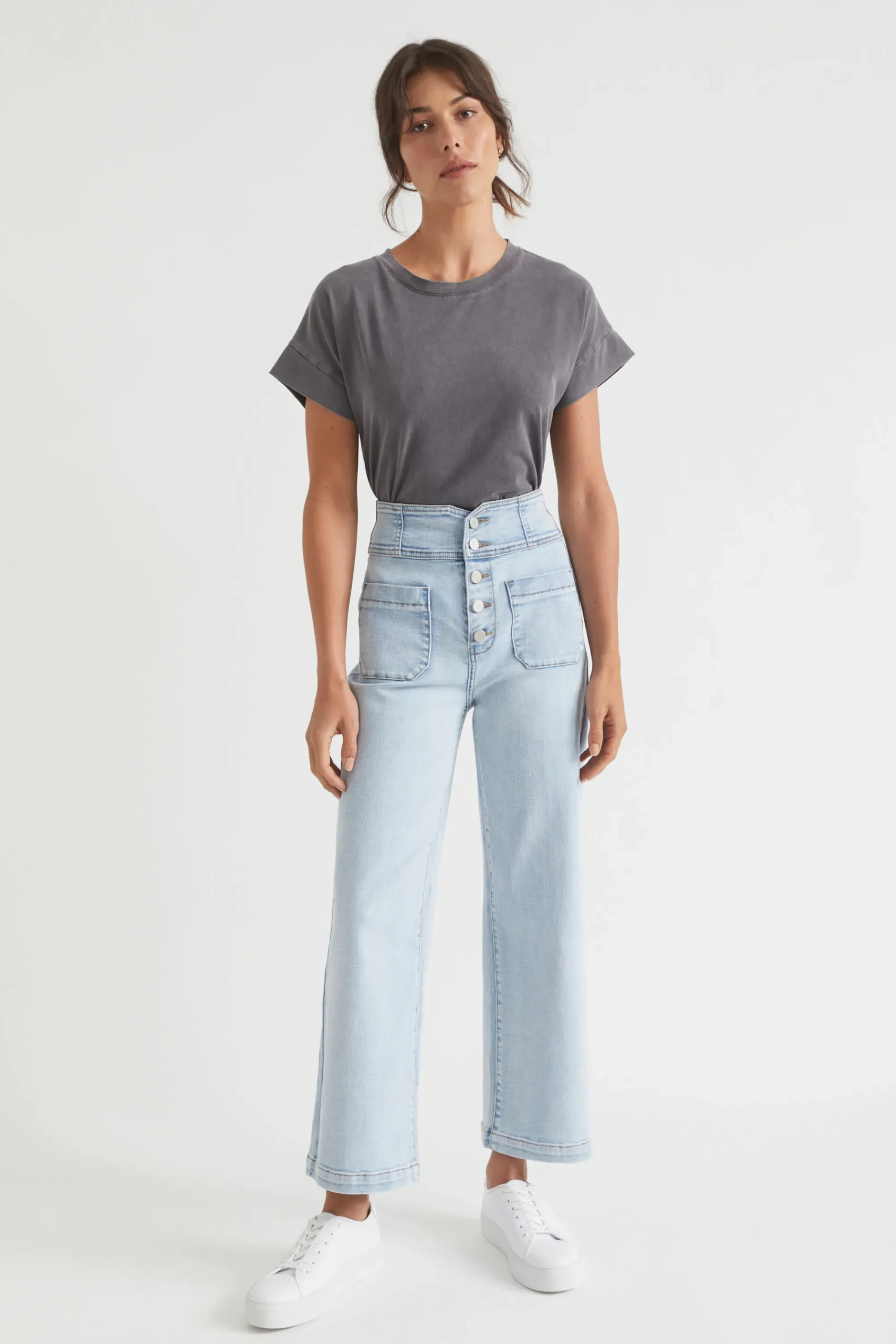 Woman Seed Heritage T-Shirts & Tops-Core Longline Tee