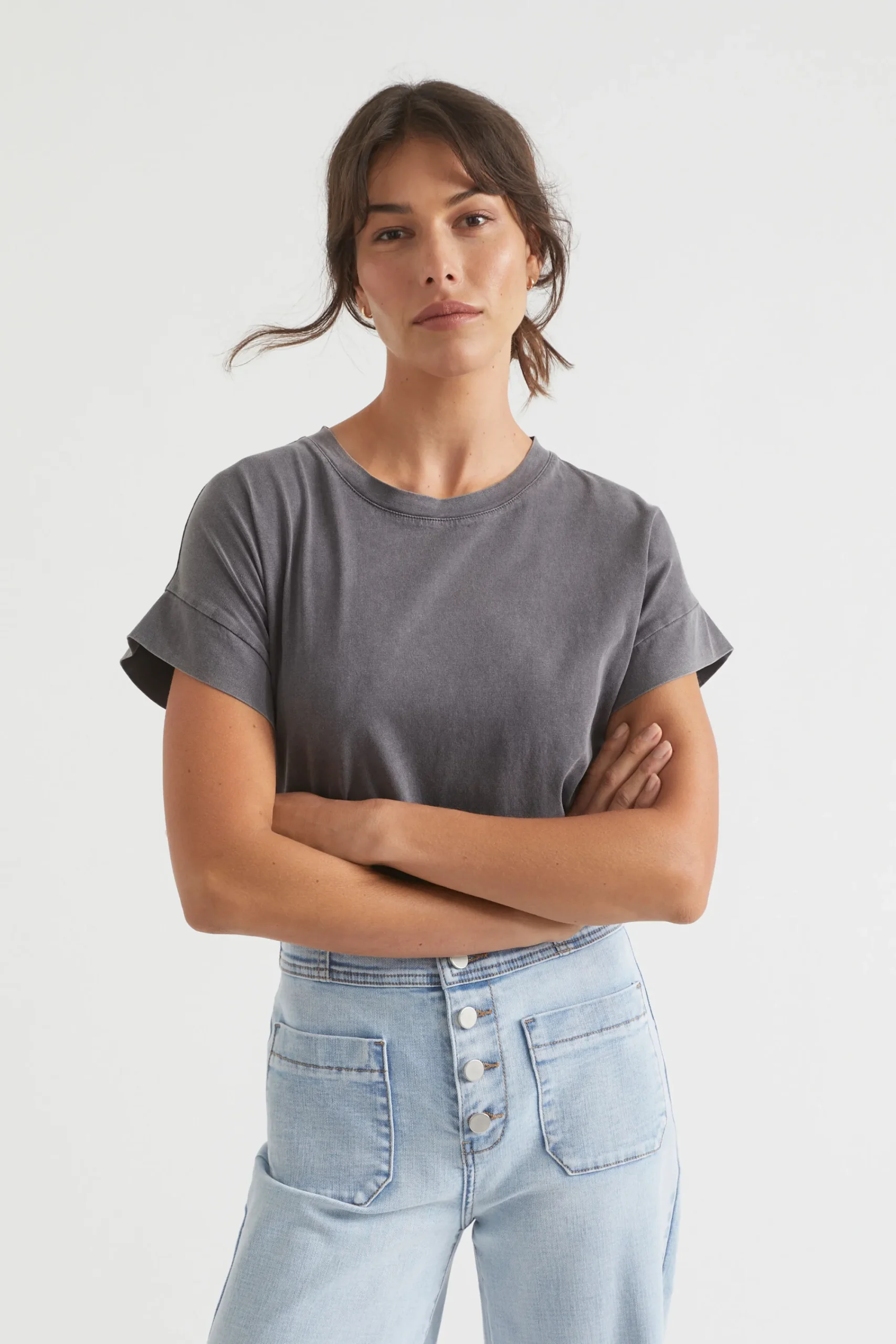 Woman Seed Heritage T-Shirts & Tops-Core Longline Tee