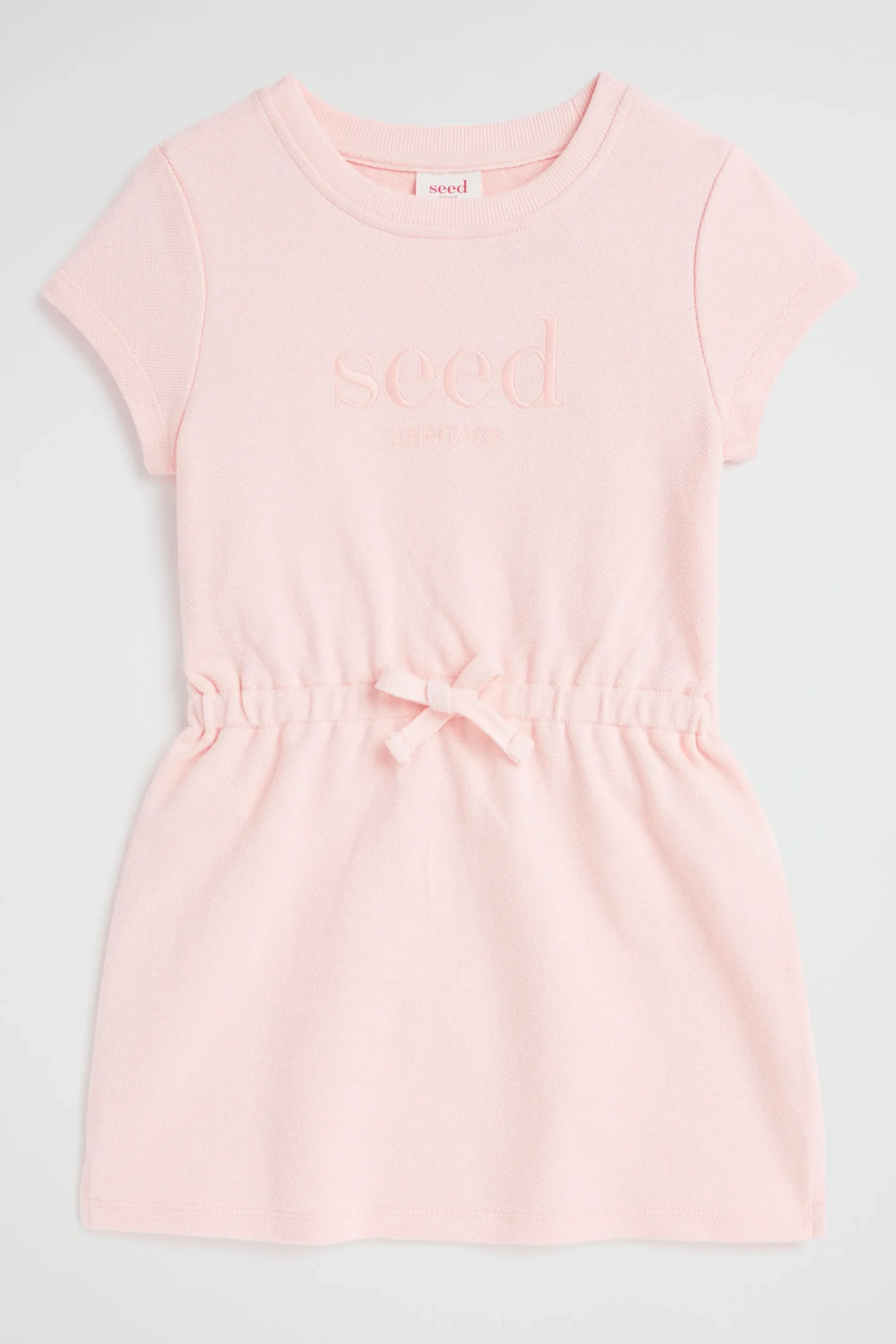 Girl Seed Heritage Dresses-Core Pique Logo Dress