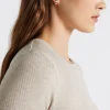 Woman Seed Heritage T-Shirts & Tops-Core Rib Crew Neck Top