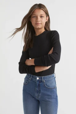 Teen Girl Seed Heritage T-Shirts & Tops-Core Rib Tee