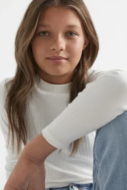 Teen Girl Seed Heritage T-Shirts & Tops-Core Rib Tee