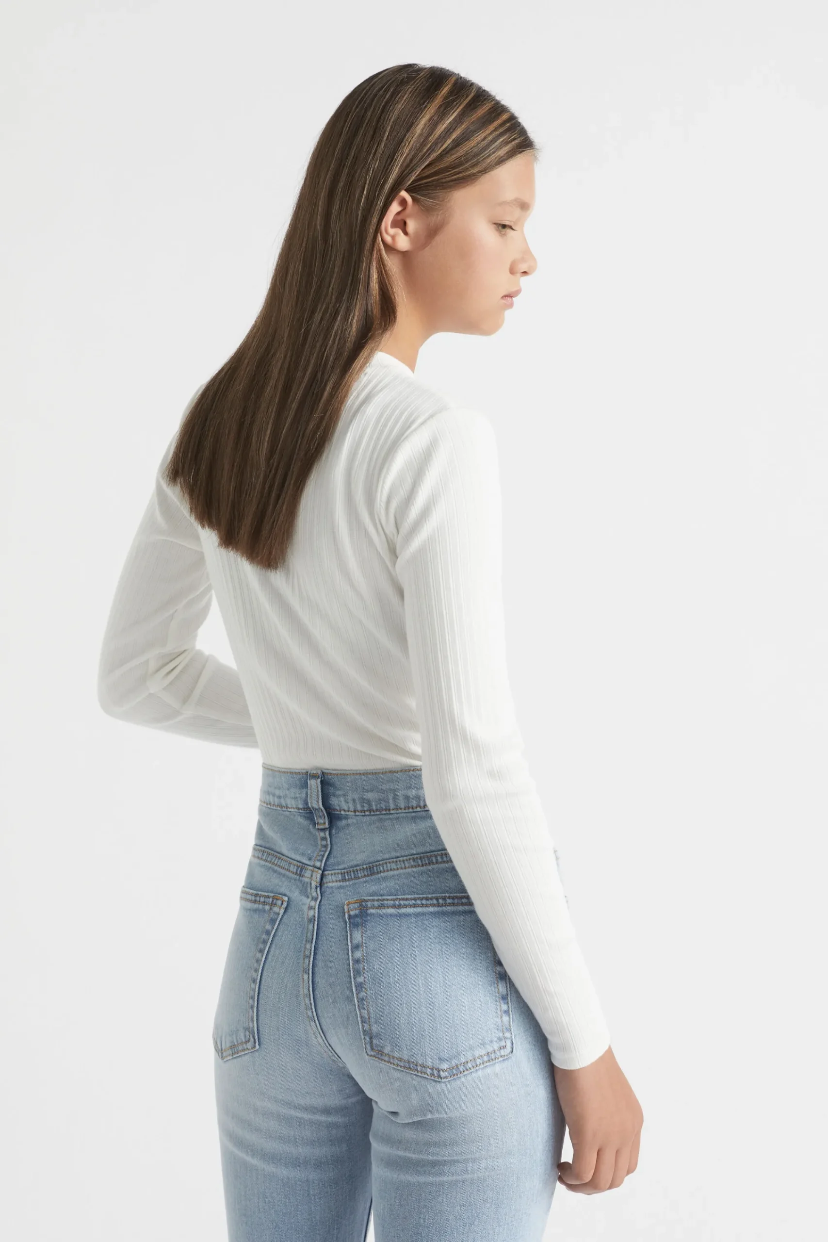 Teen Girl Seed Heritage T-Shirts & Tops-Core Rib Tee