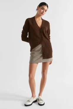 Woman Seed Heritage Knitwear & Sweaters-Cosy Knit Mid Length Cardigan