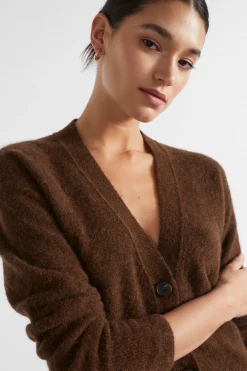 Woman Seed Heritage Knitwear & Sweaters-Cosy Knit Mid Length Cardigan
