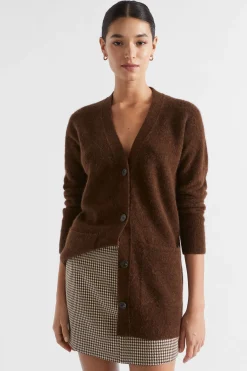 Woman Seed Heritage Knitwear & Sweaters-Cosy Knit Mid Length Cardigan