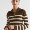 Woman Seed Heritage Knitwear & Sweaters-Cotton Blend Stripe Knit
