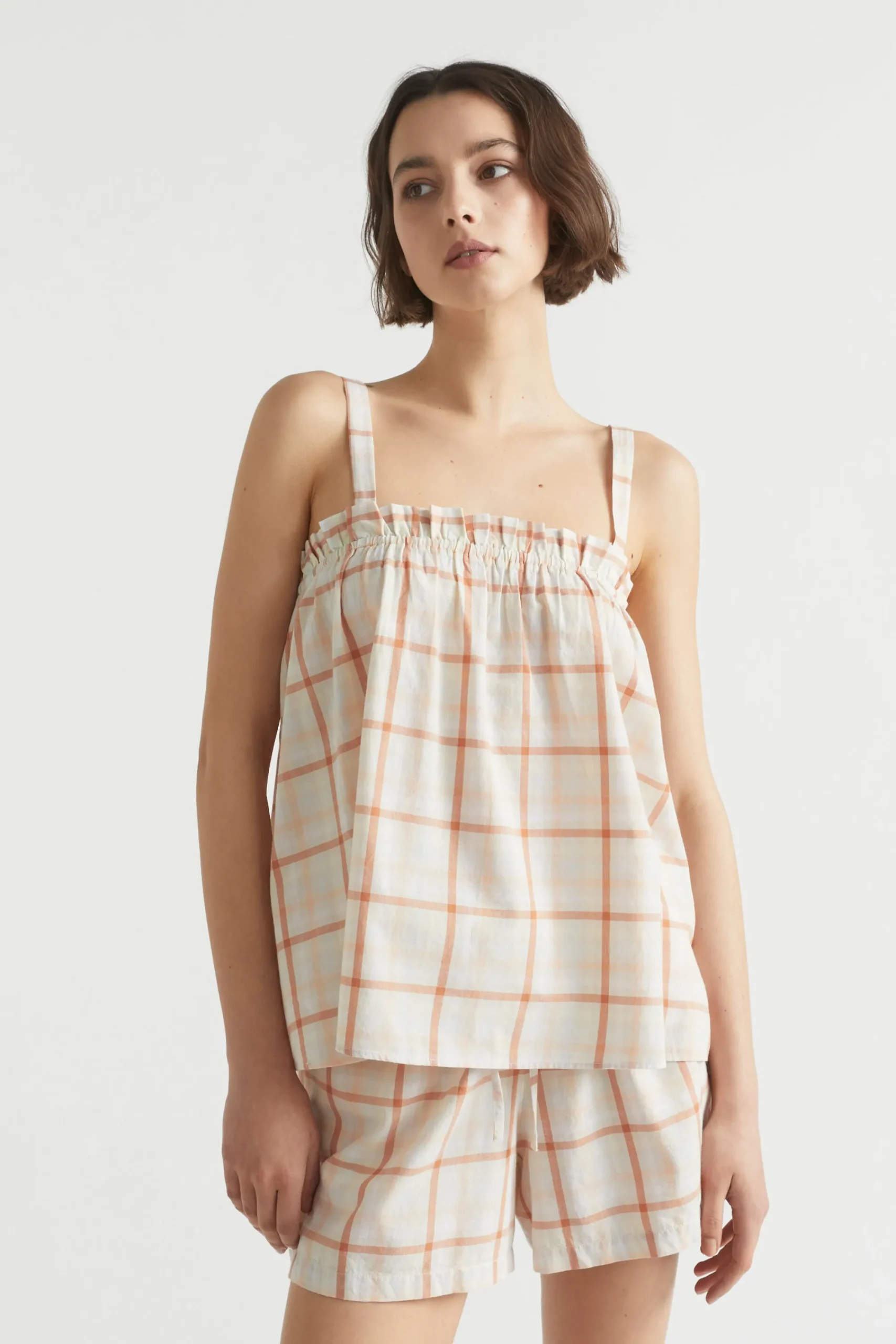 Seed Heritage Sleepwear-Cotton Frill Cami