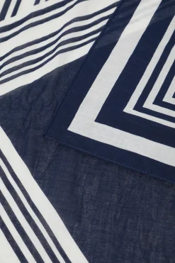 Woman Seed Heritage Scarves & Kaftans-Cotton Printed Square Scarf