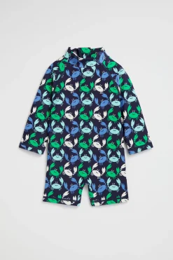 Baby Boy Seed Heritage Swimwear-Crab Rashsuit