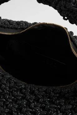 Woman Seed Heritage Shoulder Bags-Crochet Rope Bag