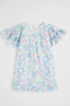 Girl Seed Heritage Dresses-Cutwork Floral Dress