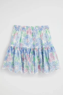 Girl Seed Heritage Skirts-Cutwork Floral Skirt