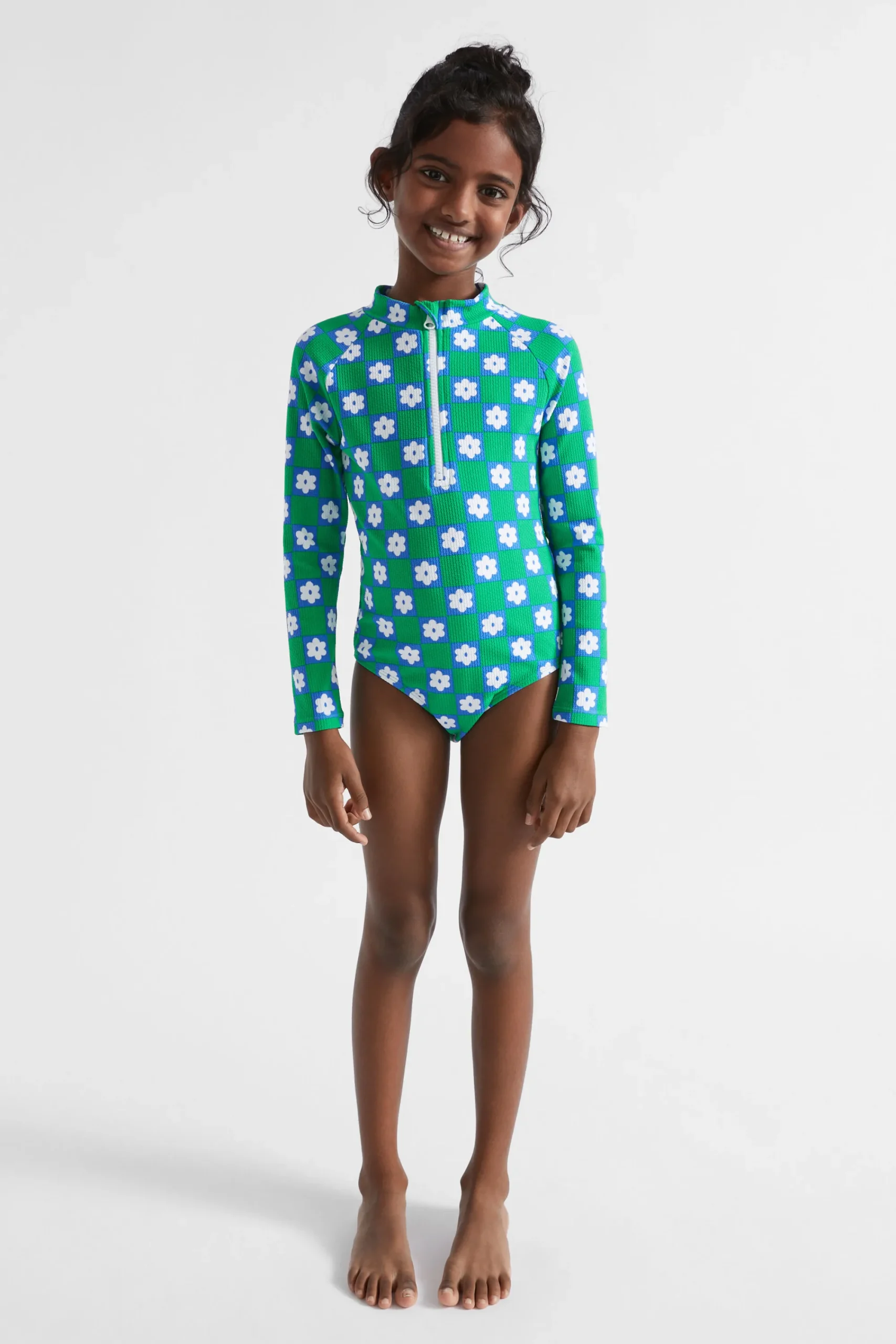 Girl Seed Heritage Swimwear-Daisy Check Rashsuit