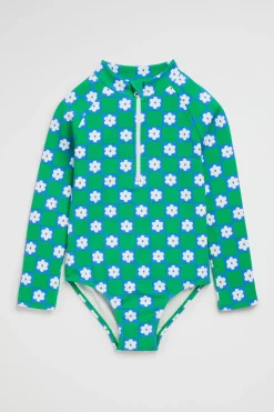 Girl Seed Heritage Swimwear-Daisy Check Rashsuit