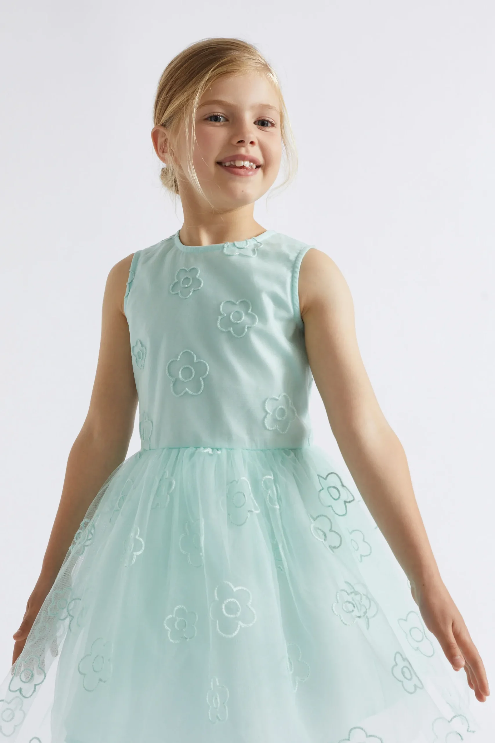 Girl Seed Heritage Dresses-Daisy Embroidered Dress