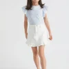 Girl Seed Heritage Skirts-Denim Frill Skirt