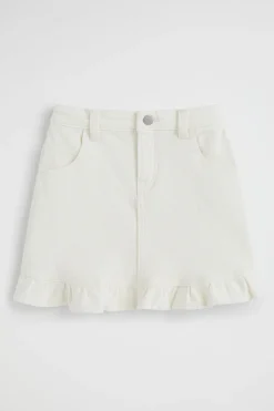 Girl Seed Heritage Skirts-Denim Frill Skirt