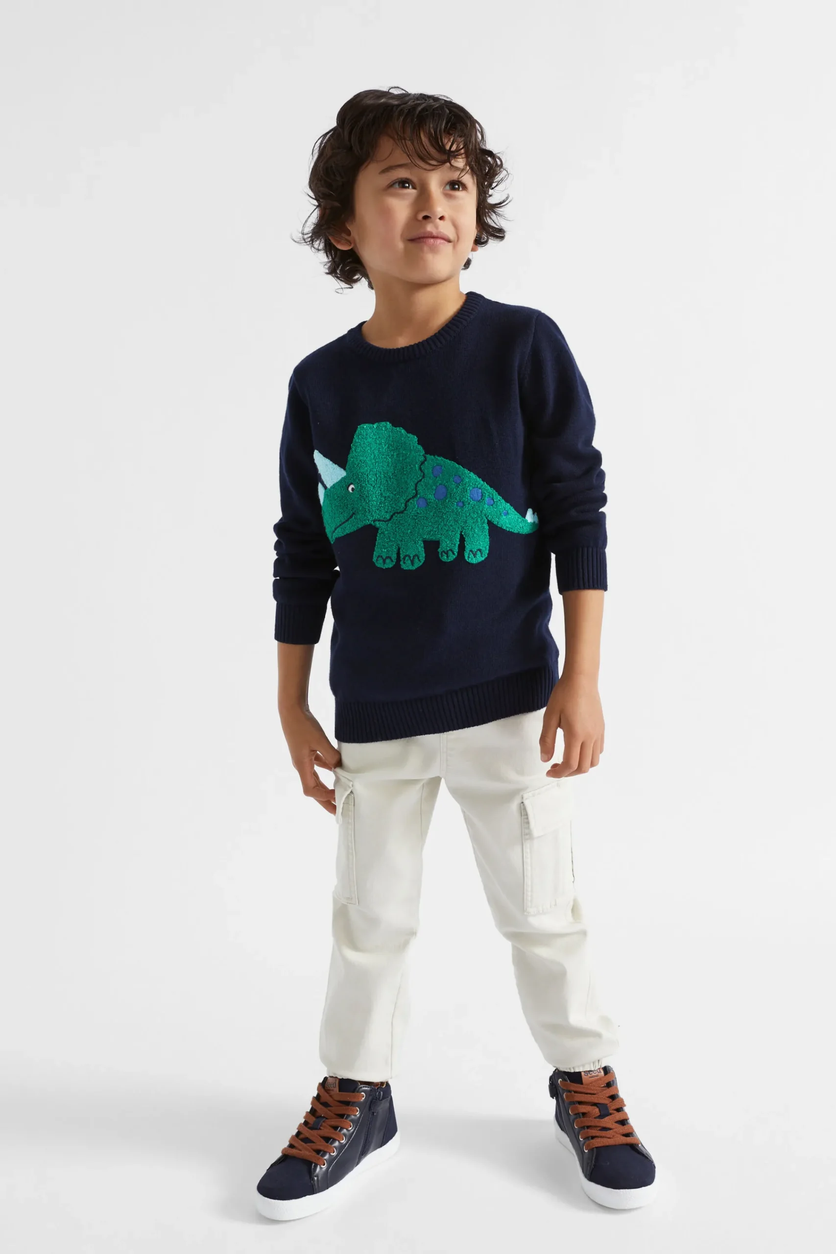 Boy Seed Heritage Knitwear & Sweaters-Dino Crew Knit